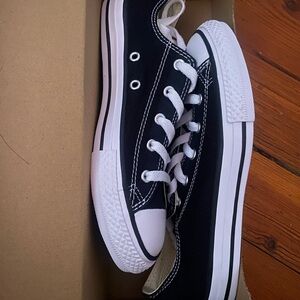 Black and White Canvas Sneakers